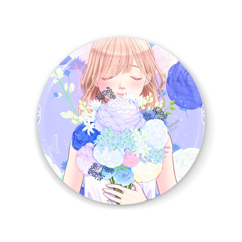 花束56mm缶ミラー