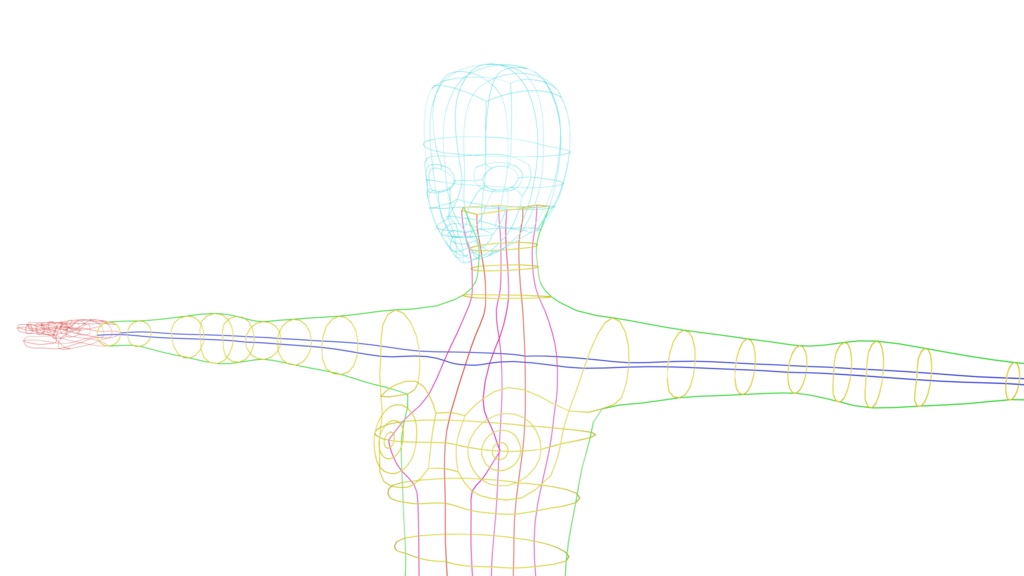 あなたのモデリングを補助します!人型メッシュモデル