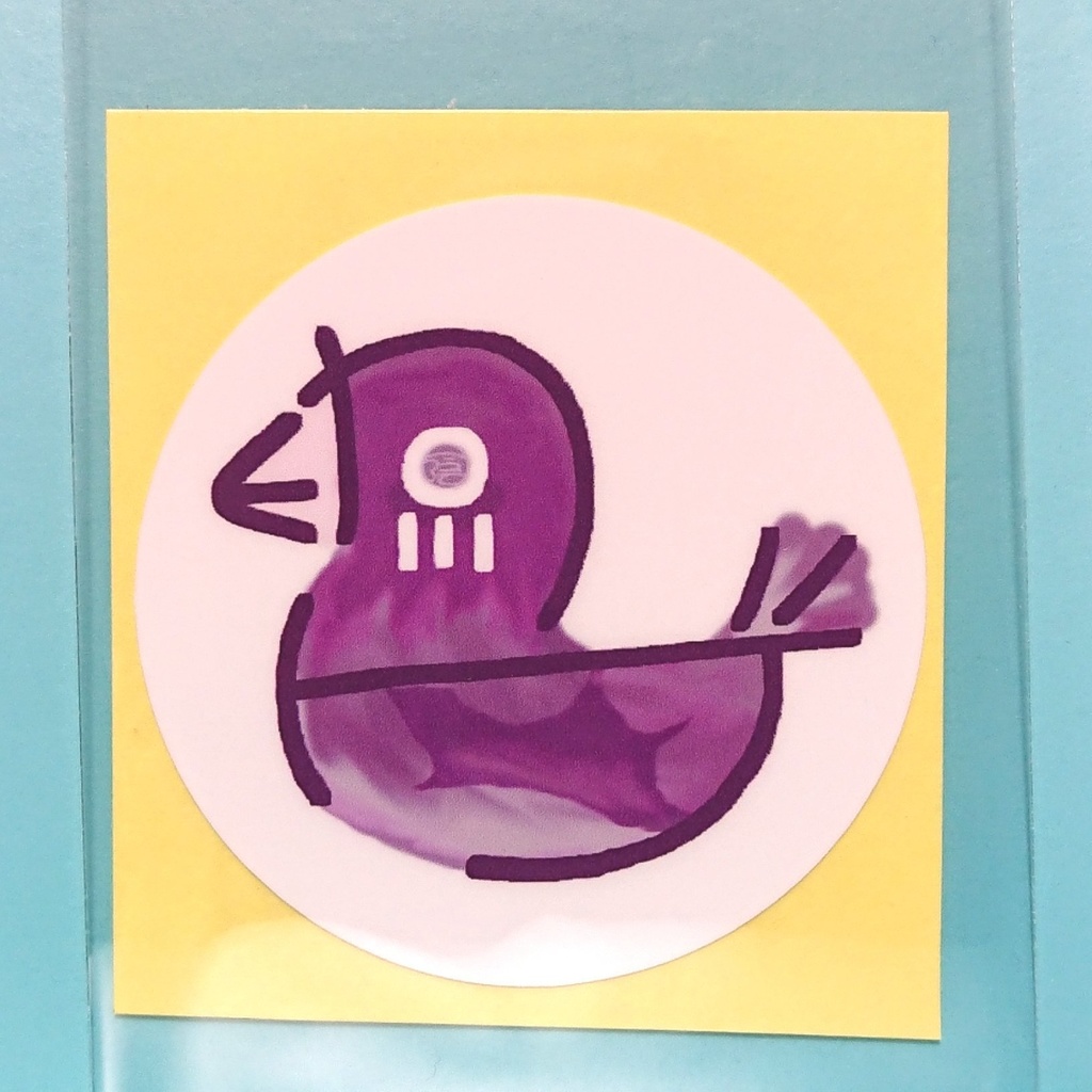 カゲミドリステッカー(5cm)