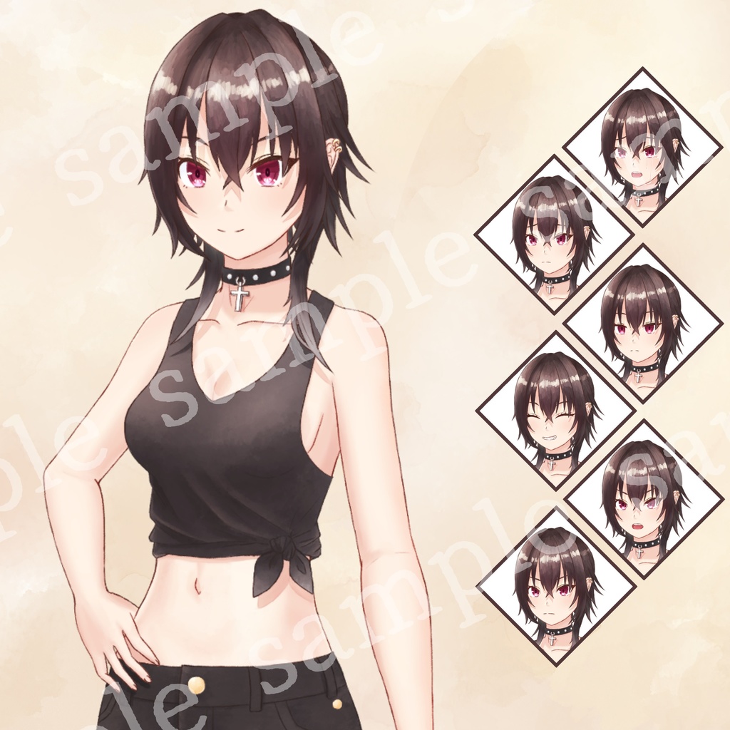 フリー素材立ち絵 女性8