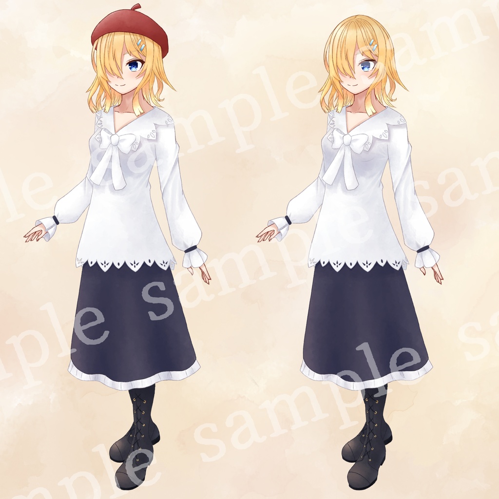 立ち絵素材_フリー素材 女性9