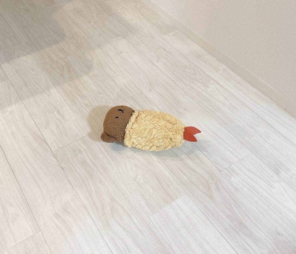 えびふらい寝ぶくろ 30cmぬいぐるみサイズ