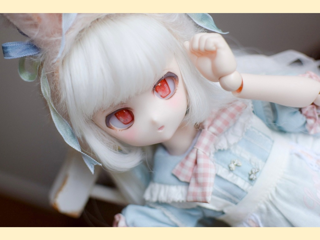 DD MDD カスタムヘッド　DDH-27番(セミホワイト肌)＋碁石アイ1種