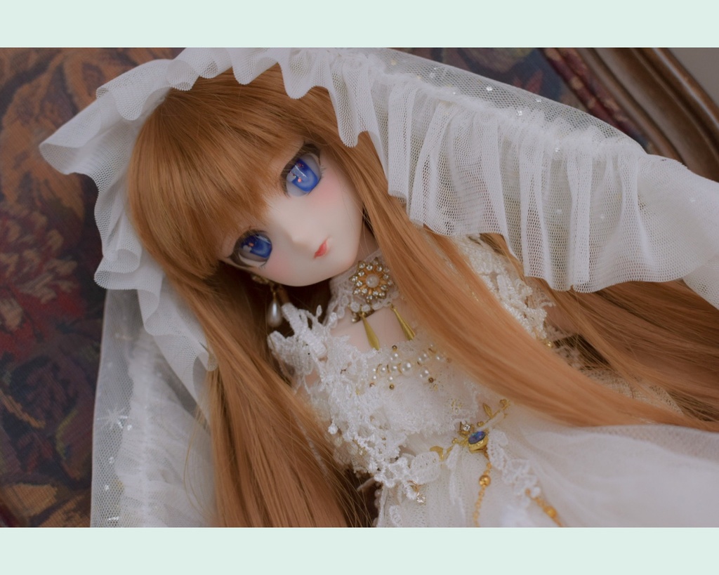 DD MDD カスタムヘッド　DDH-09番(セミホワイト肌)＋碁石アイ1種