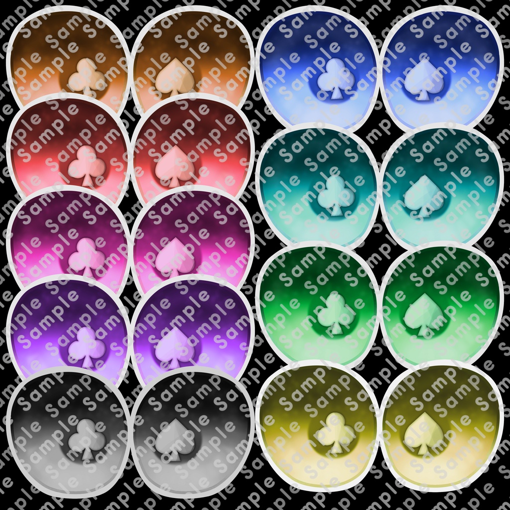 【 Manuka/マヌカ Spade/Clover - Eye Texture 】 - 9 Colors