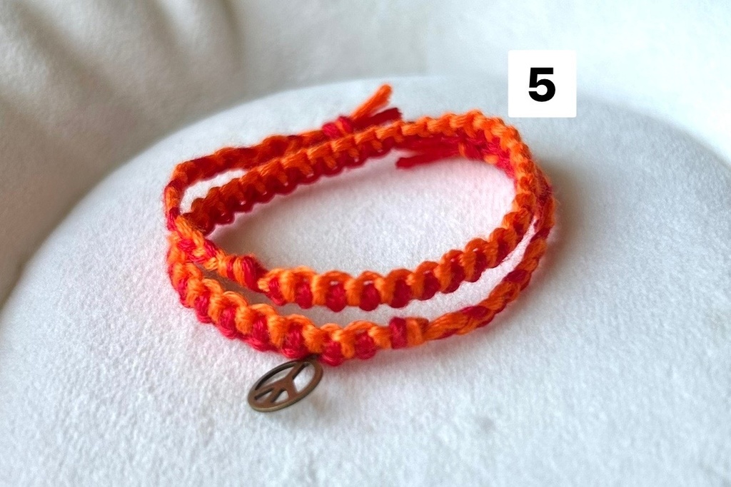 2連もkawaiiiミサンガ(手首)【💛🧡🩷❤️💜🤎】