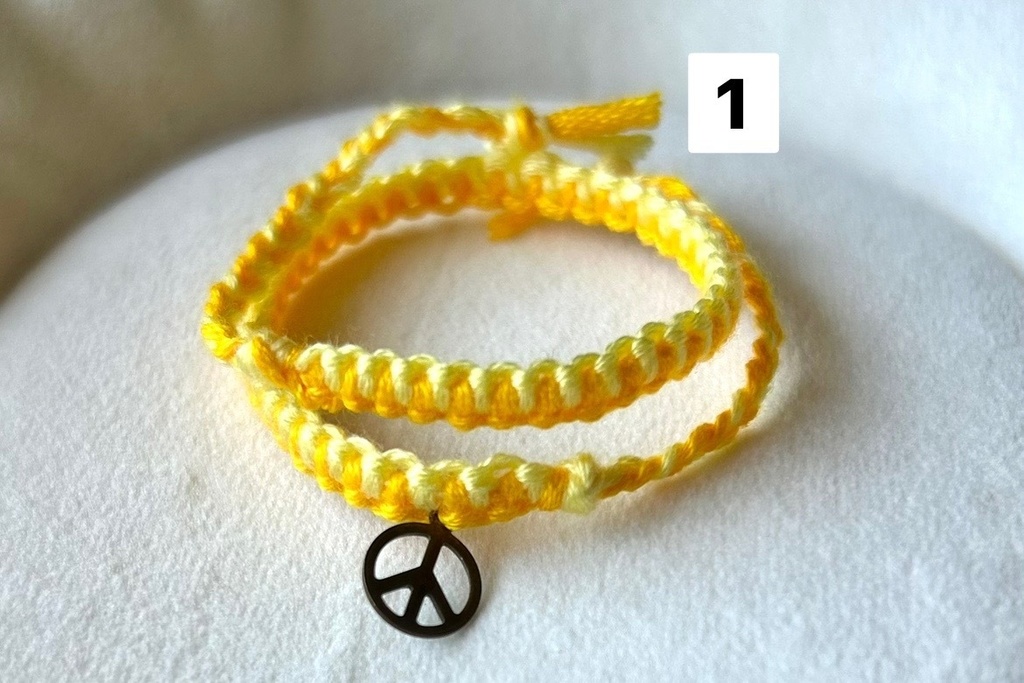 2連もkawaiiiミサンガ(手首)【💛🧡🩷❤️💜🤎】