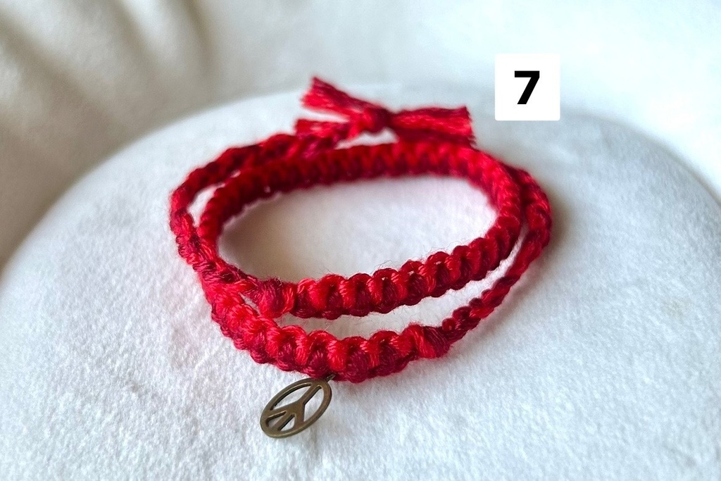 2連もkawaiiiミサンガ(手首)【💛🧡🩷❤️💜🤎】