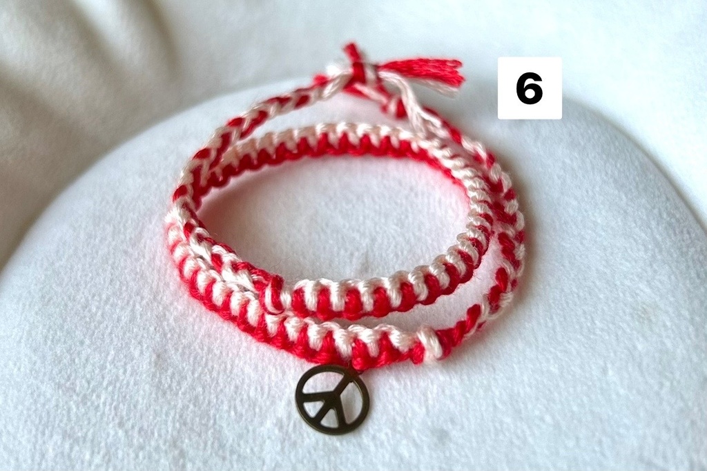 2連もkawaiiiミサンガ(手首)【💛🧡🩷❤️💜🤎】