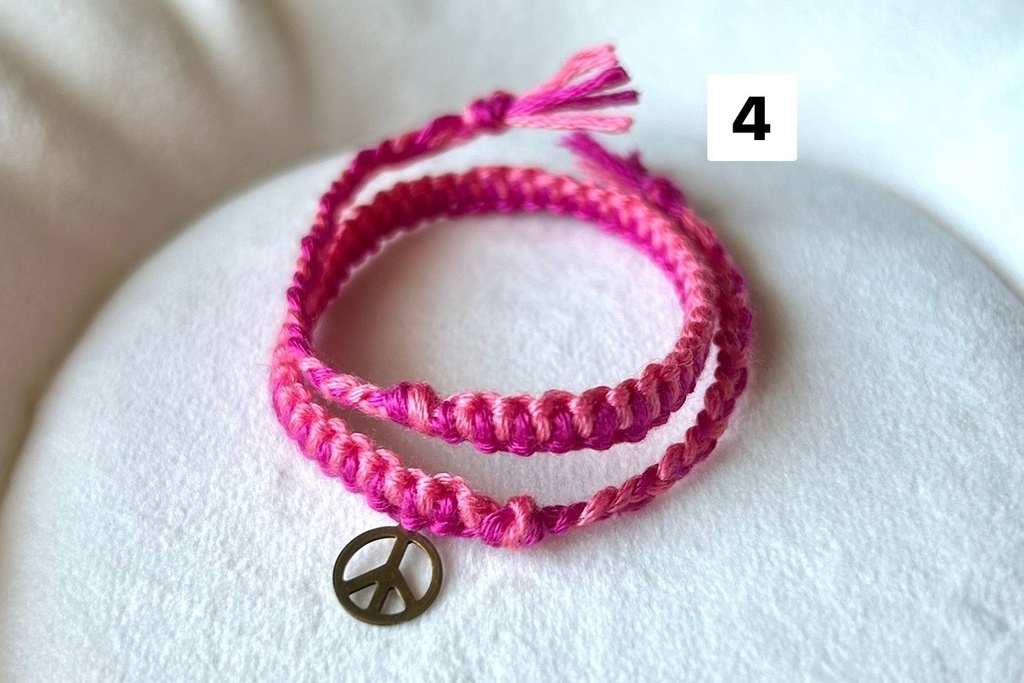 2連もkawaiiiミサンガ(手首)【💛🧡🩷❤️💜🤎】