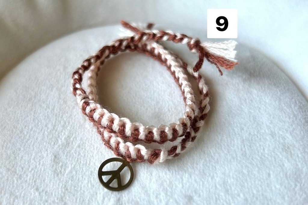 2連もkawaiiiミサンガ(手首)【💛🧡🩷❤️💜🤎】