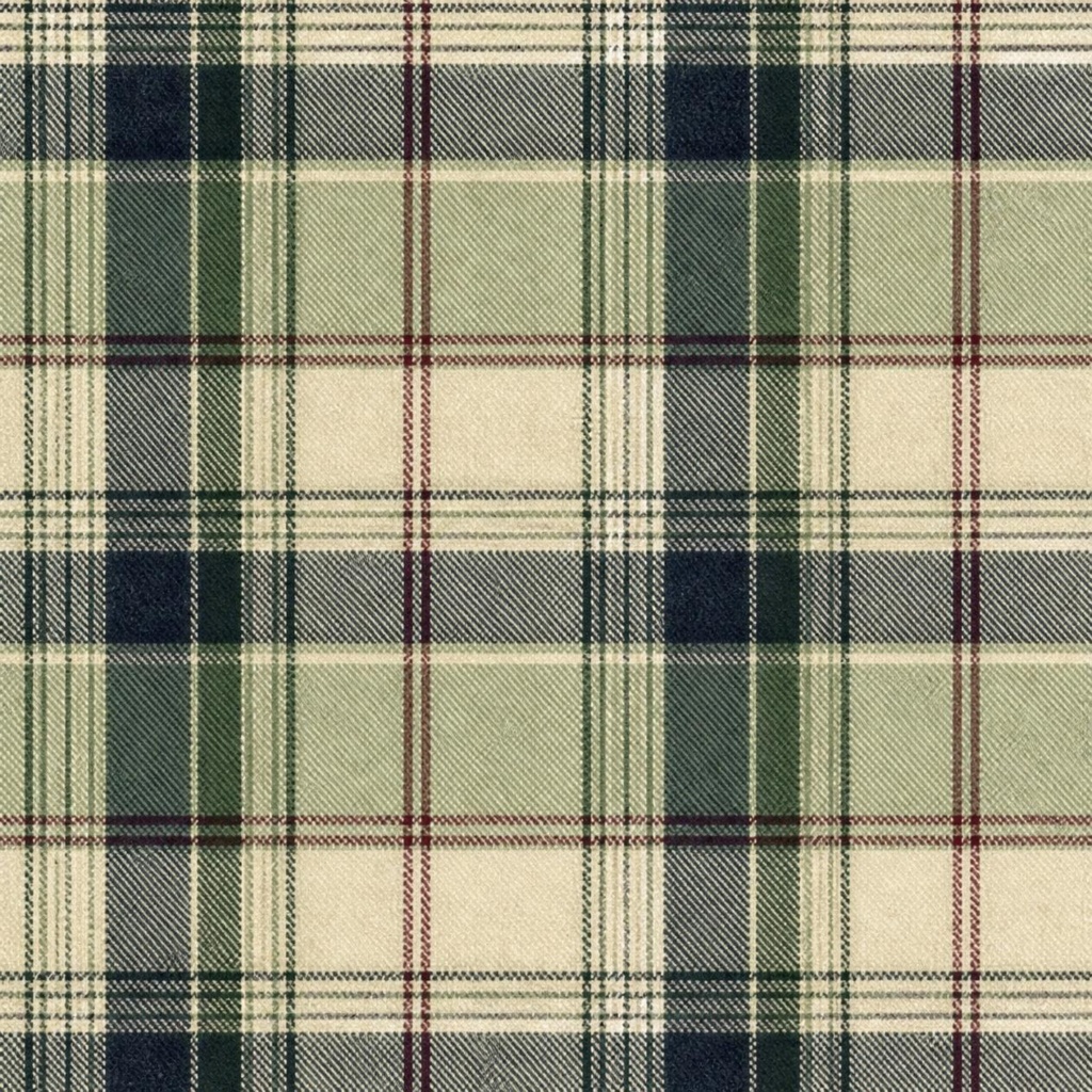 British Textile Collection|Green & Blue Tartan 5 Patterns 英国ヴィンテージ風 グリーン&ブルー タータンチェック5点セット