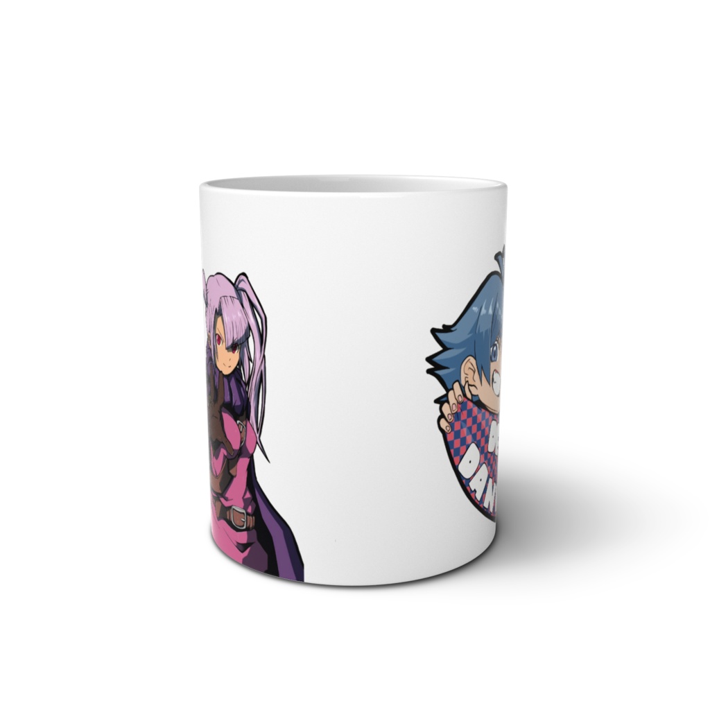 両面で談話室を味わえるマグカップ