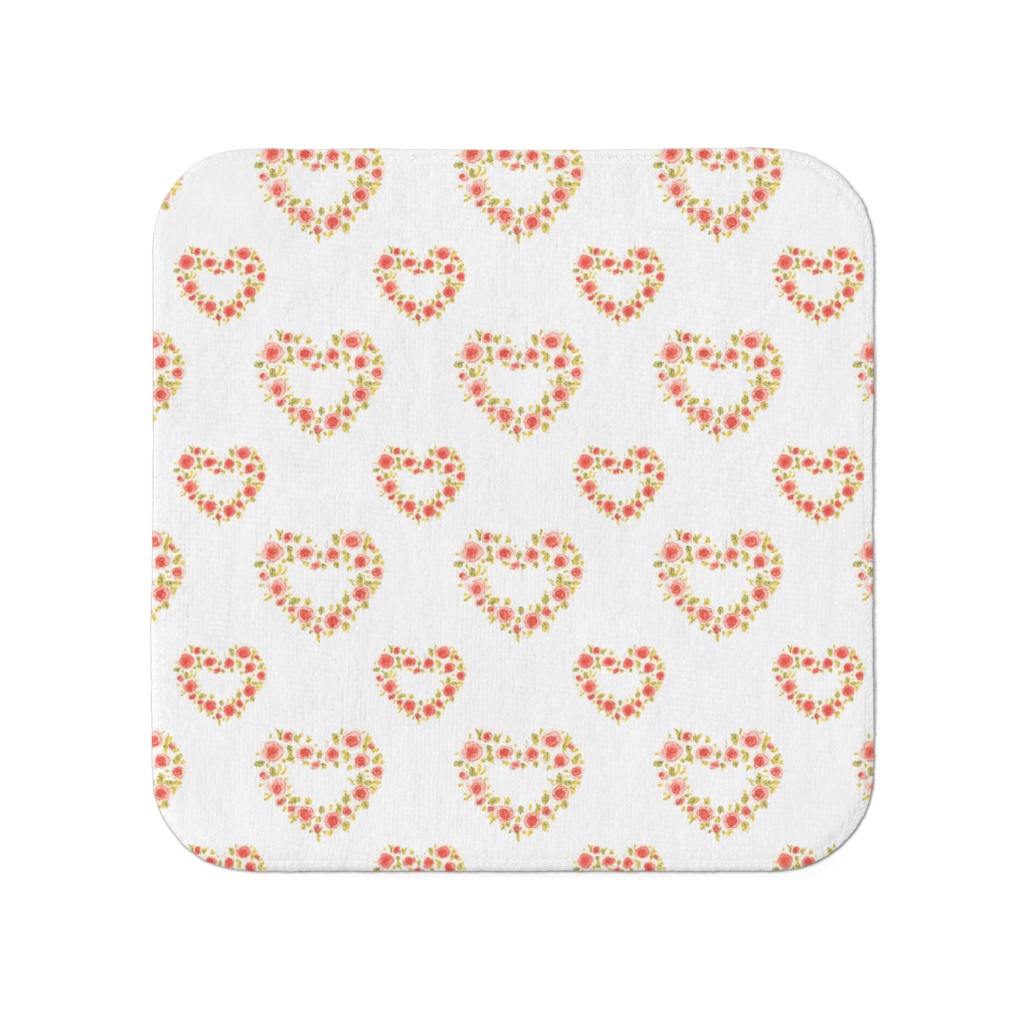 バラのハートリース タオル小