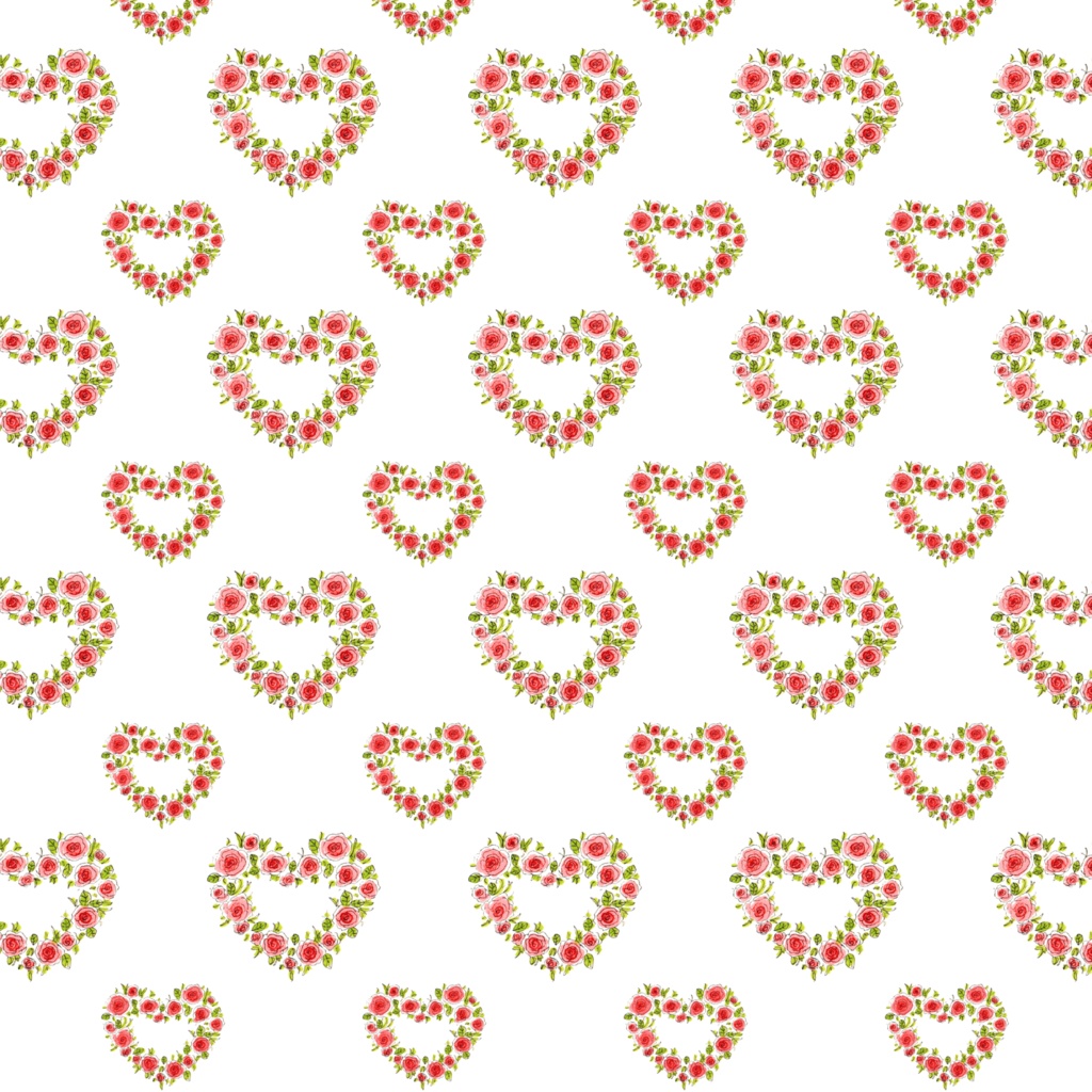 バラのハートリース タオル小