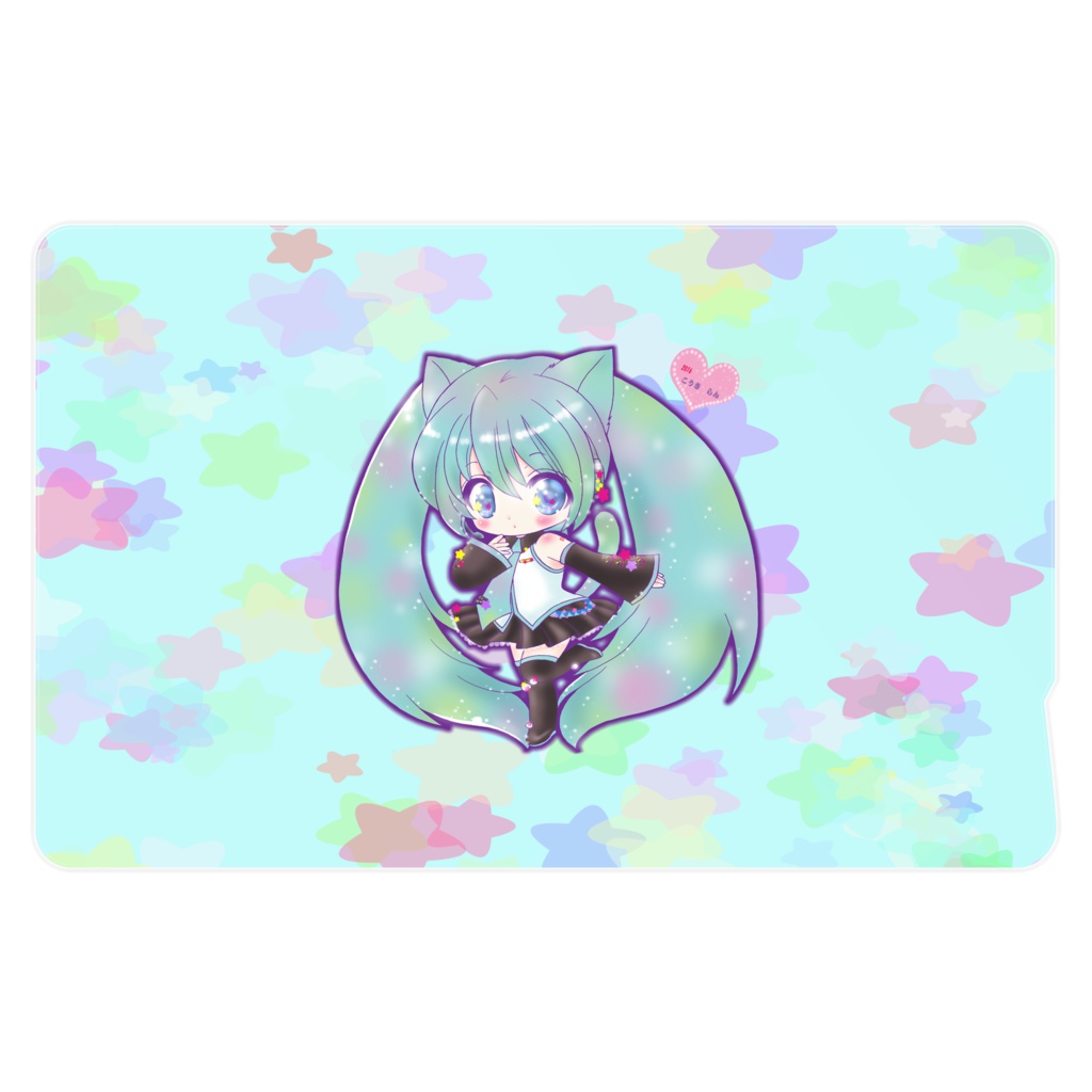 初音ミク にゃんこスター ICカードステッカー