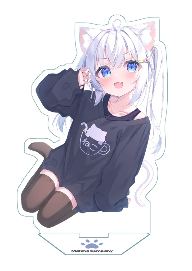 だぼだぼ黒Tネコちゃんアクリルスタンド