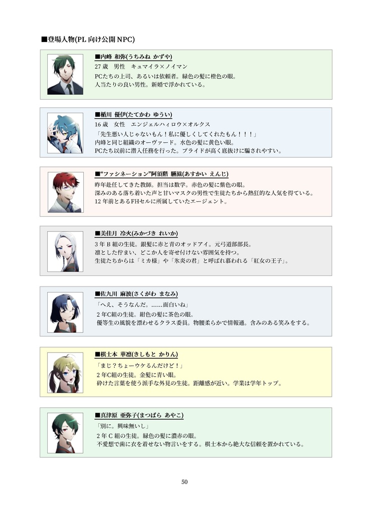 【DX3rd】紅葉女子学院女装潜入記【同人シナリオ】