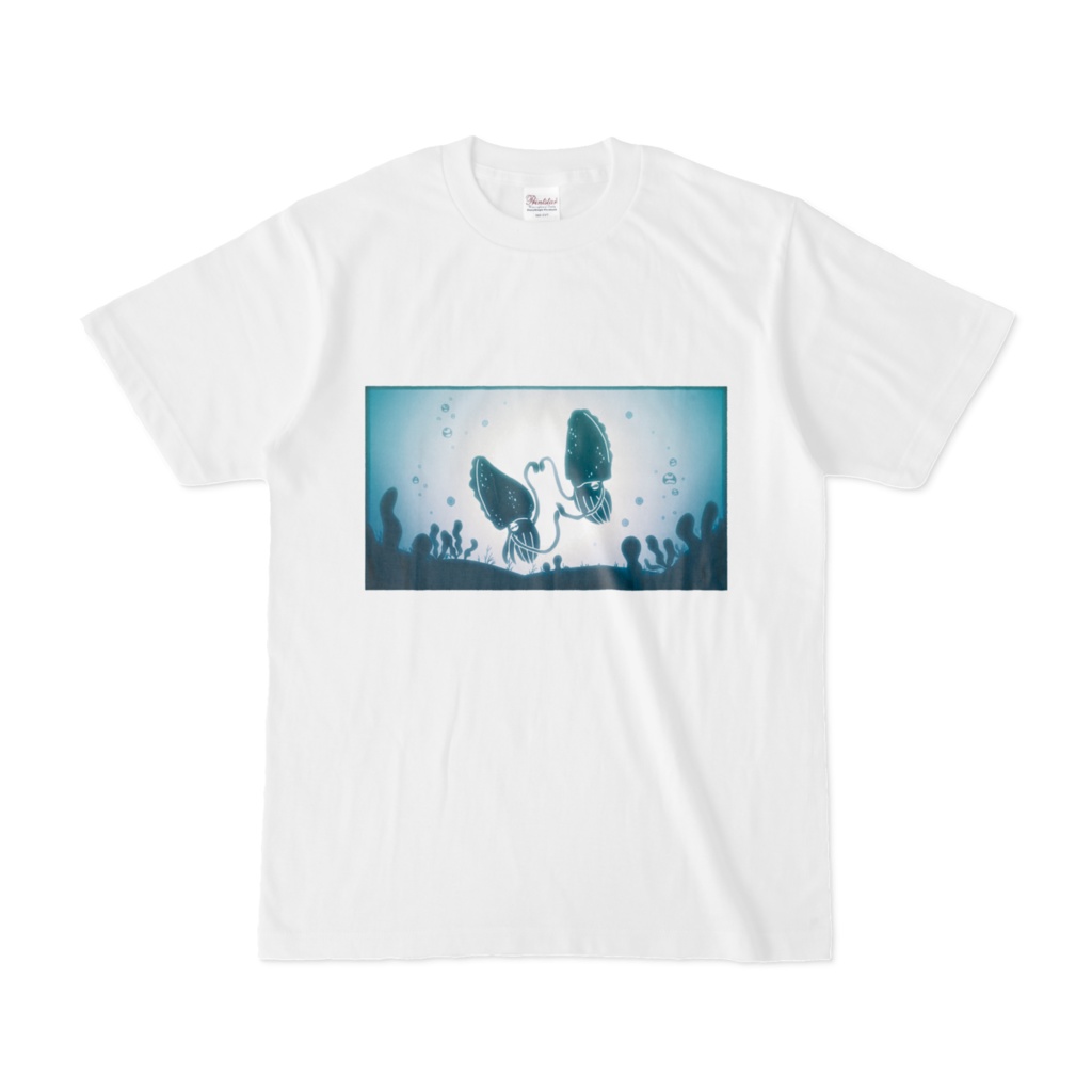 「イカになって」Tシャツ（白）