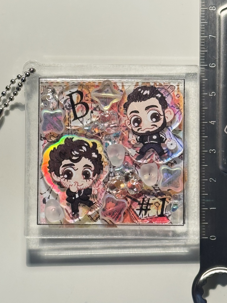 Bromance #1 Gesaffelstein & Brodinski - acrylic shaker keychain