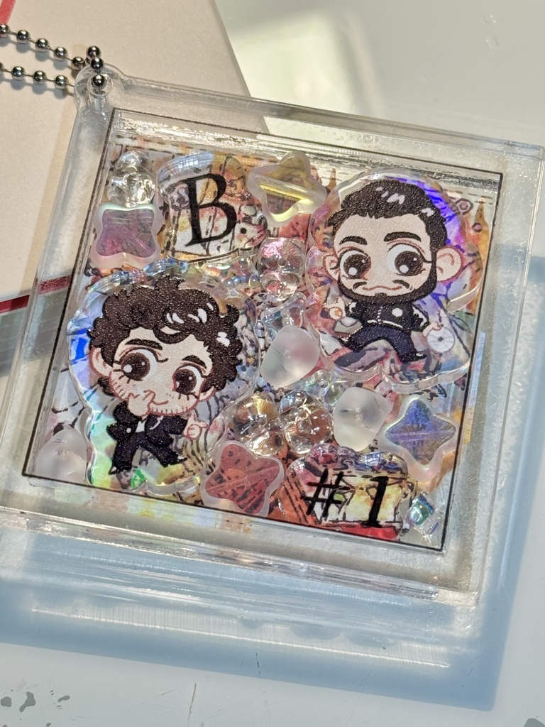 Bromance #1 Gesaffelstein & Brodinski - acrylic shaker keychain