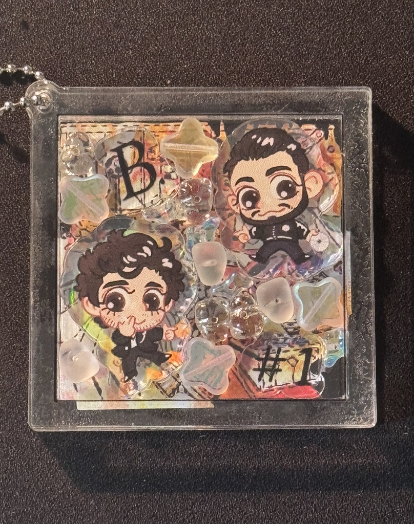 Bromance #1 Gesaffelstein & Brodinski - acrylic shaker keychain