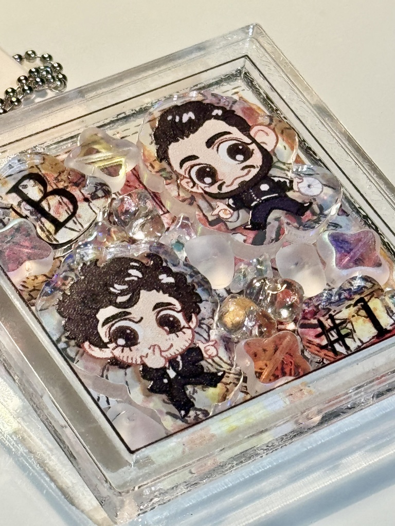Bromance #1 Gesaffelstein & Brodinski - acrylic shaker keychain