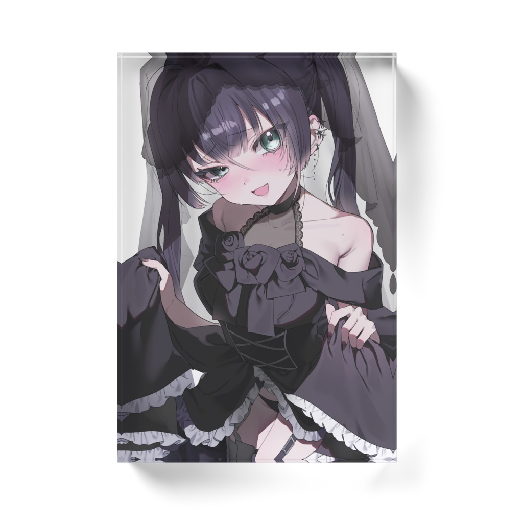 繭墨 はふあに記念アクリルブロック