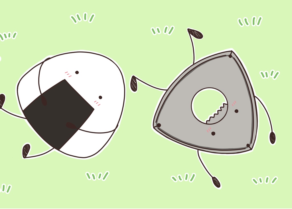 転がるおにぎりエンジン マスキングテープ