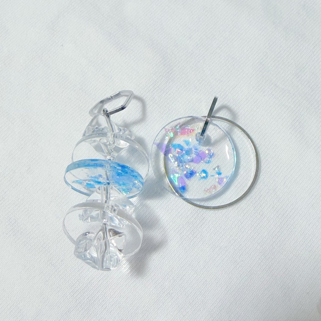 ブルーイヤリングピアス