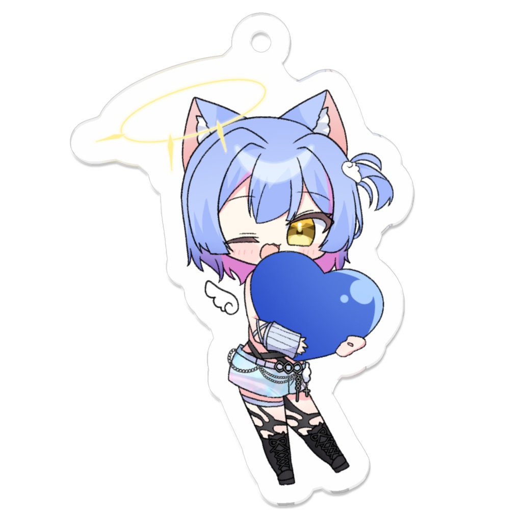 天使アクリルキーホルダー