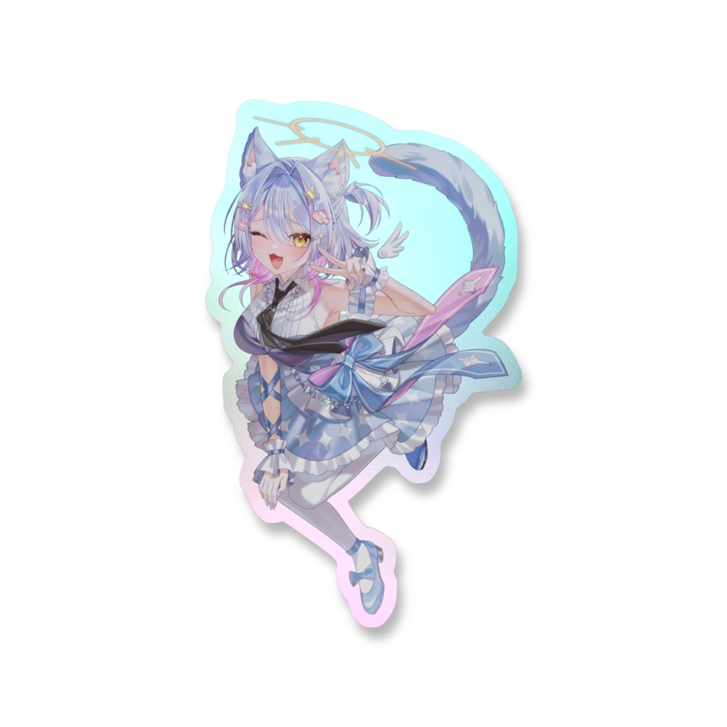 天使オーロラステッカー