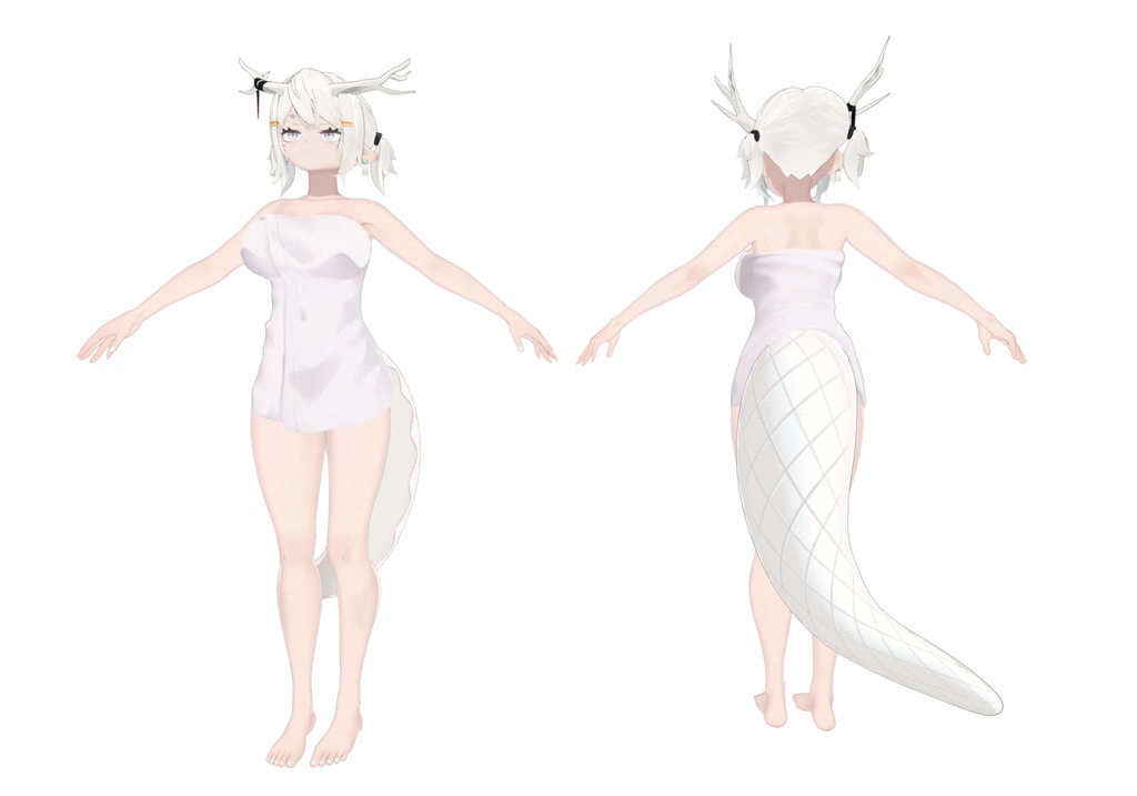 【3Dアクセサリ】シンプルバスタオル