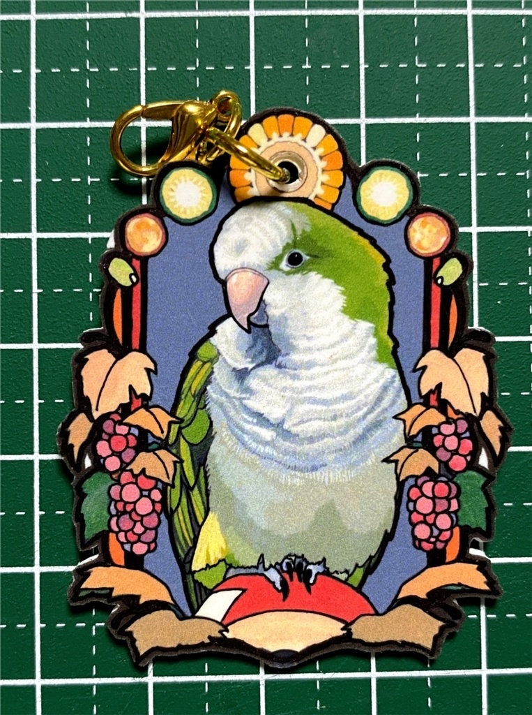 オキナインコ左向きプラパンチャーム