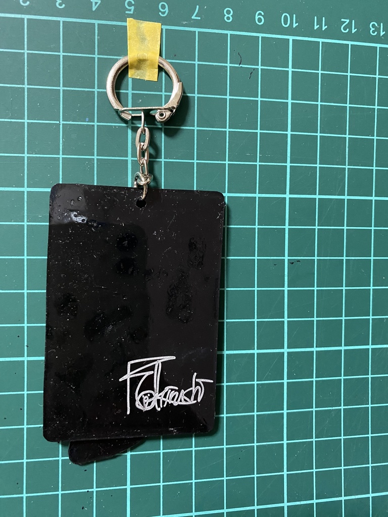 手書きキーホルダー 花柄②