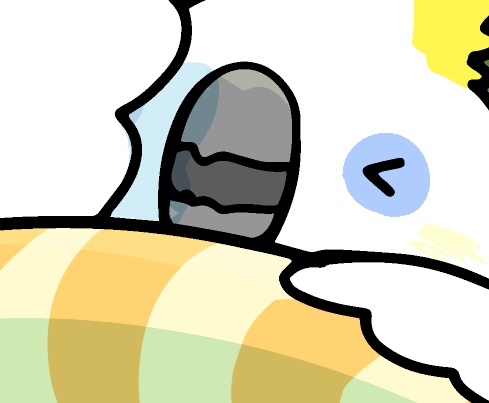 ご依頼イラストふんわりお庭でプール