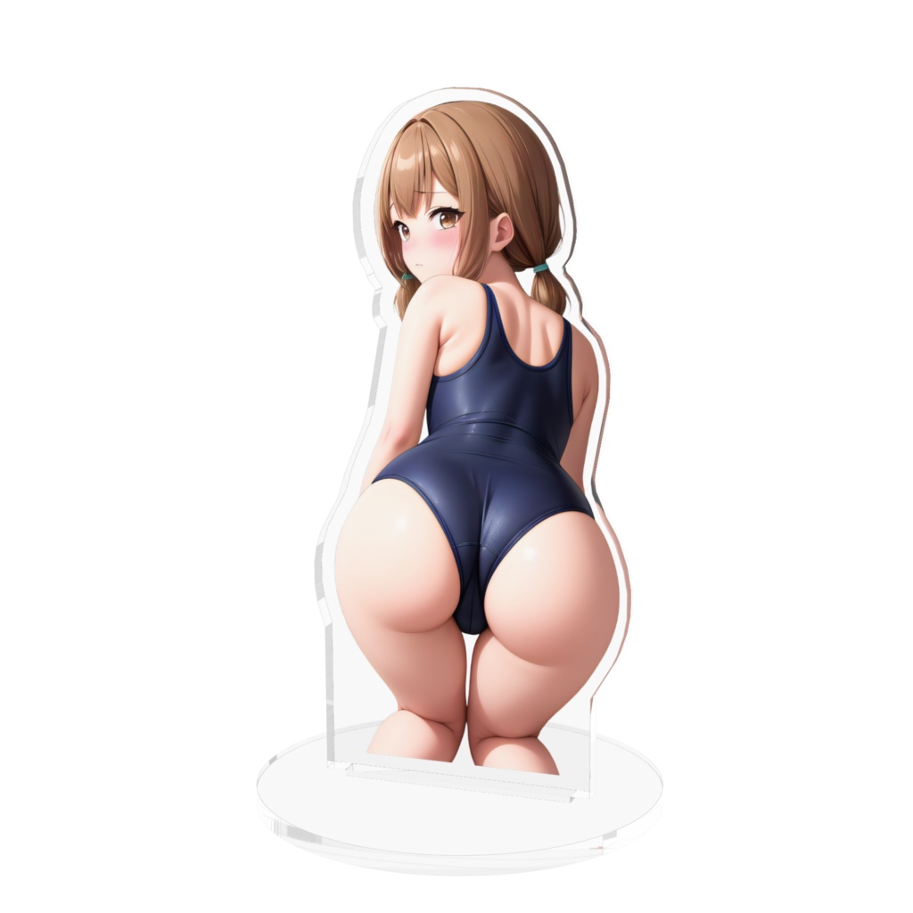 スク水ローツインテちゃんアクリルフィギュア(中)
