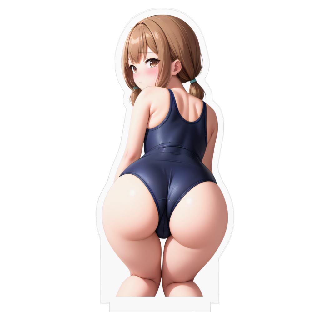 スク水ローツインテちゃんアクリルフィギュア(中)