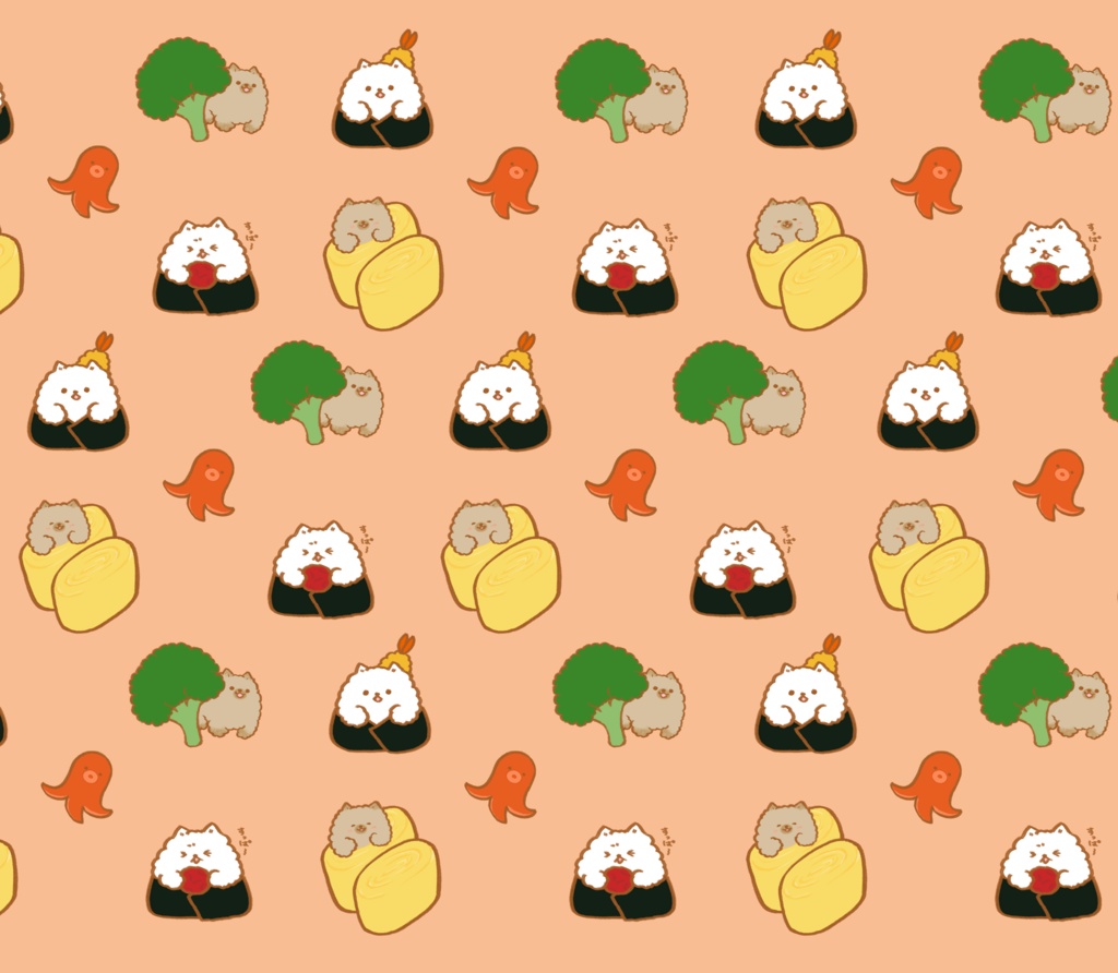 ポメむすびお弁当のマスキングテープ