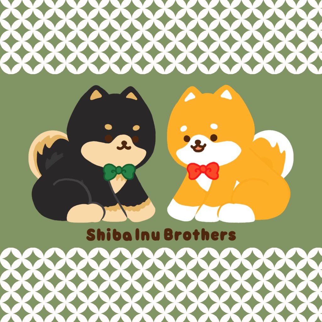 柴犬兄弟のタオル