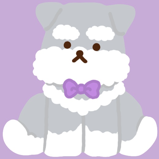 シュナウザーのアクリルキーホルダー