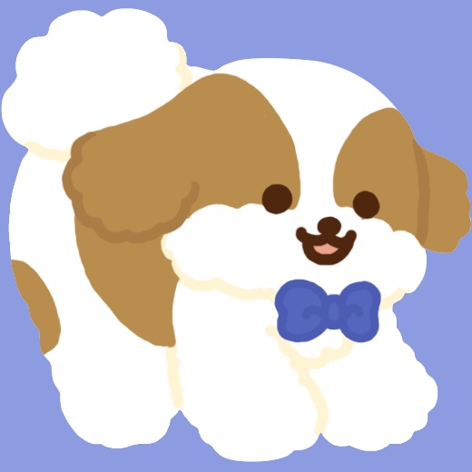 シーズーのアクリルキーホルダー