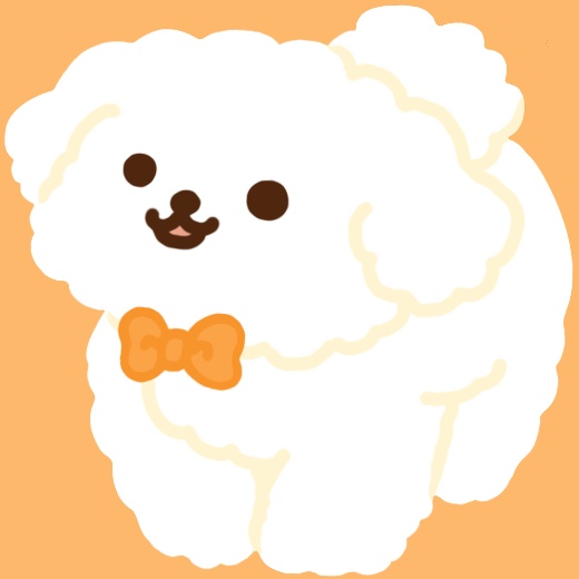 マルチーズのアクリルキーホルダー