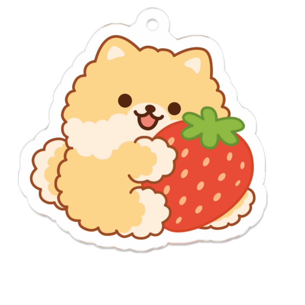 ポメラニアン×苺