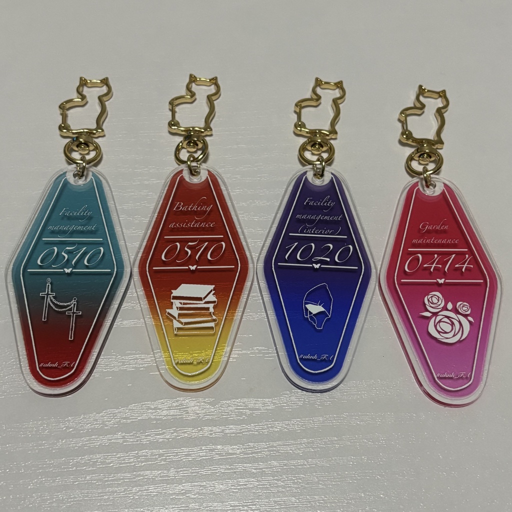 【非公式】執事イメージモーテルキーホルダー【aknkグッズ】