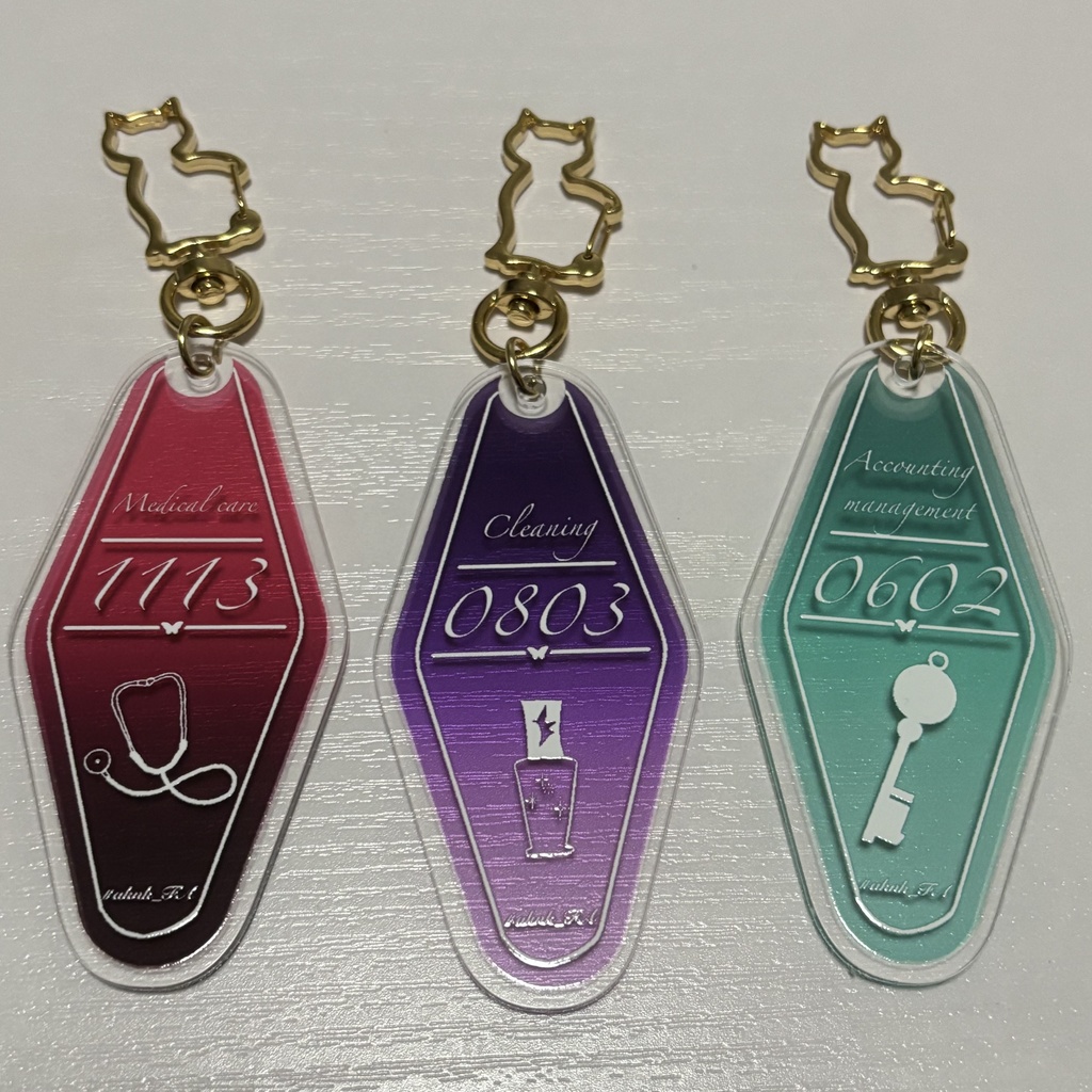 【非公式】執事イメージモーテルキーホルダー【aknkグッズ】