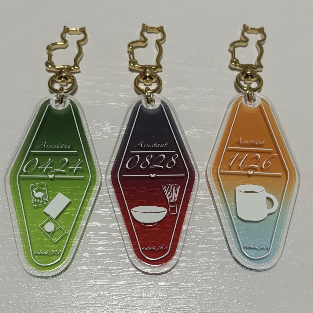 【非公式】執事イメージモーテルキーホルダー【aknkグッズ】