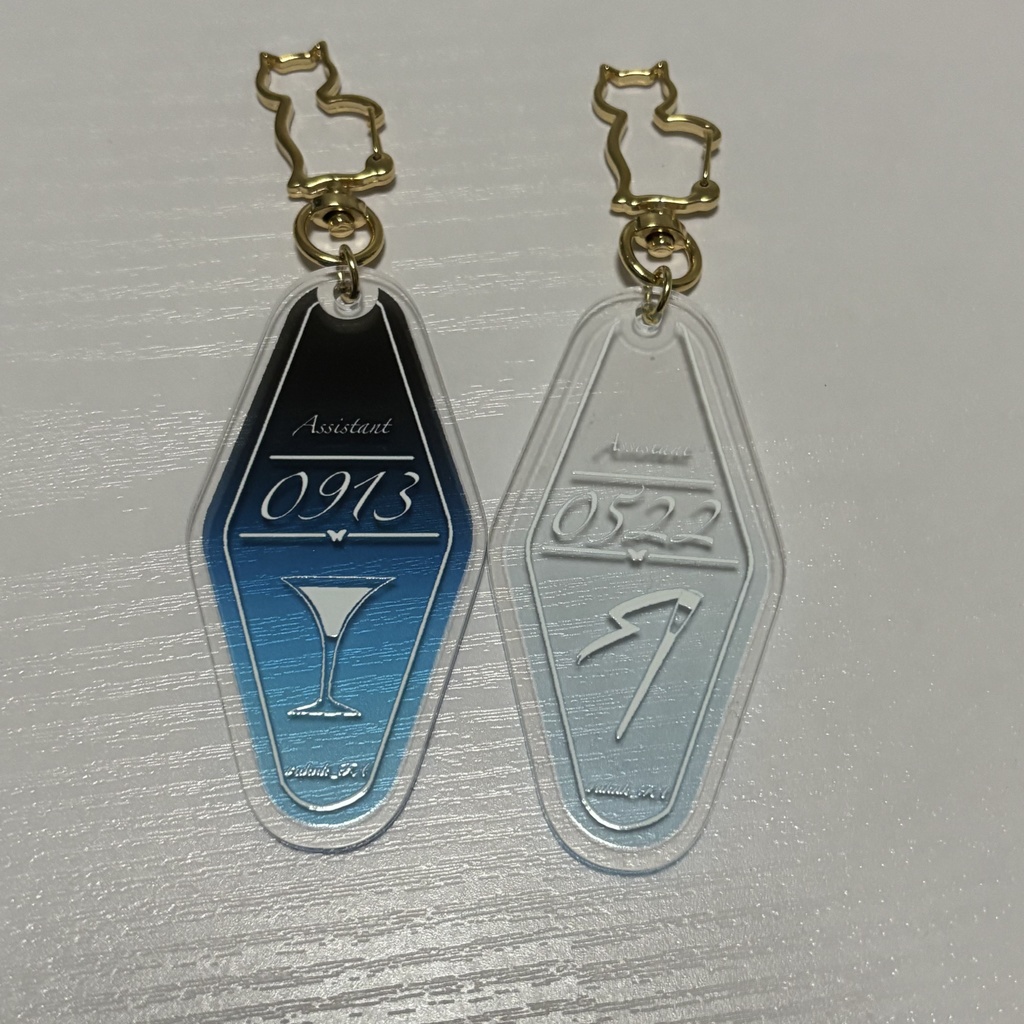 【非公式】執事イメージモーテルキーホルダー【aknkグッズ】