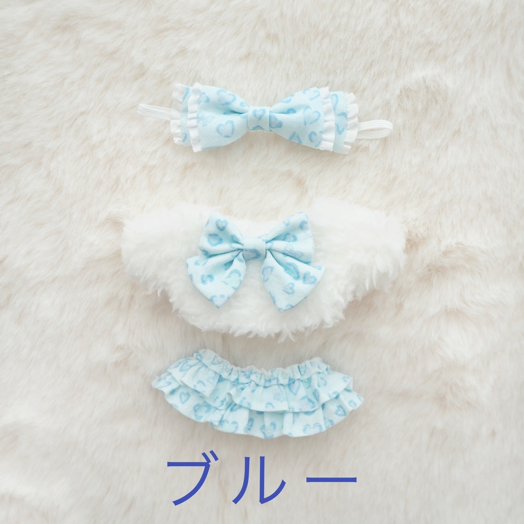 ふわふわぎゃう 10cm ぬい服 無属性ぬいぐるみ ハンドメイド