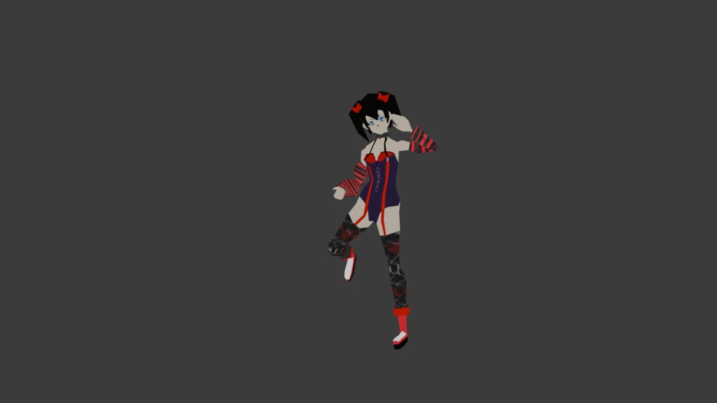 Retro Clown Girl 3d Vtuber model